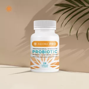 AEON PRO+ Clinical strength probiotic with Bacillus coagulans and lion's mane mushroom